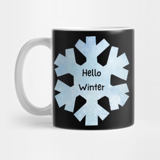 Hello Winter Snowflake Mug